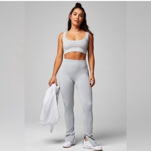 Fabletics Seamless Ribbed High-Waisted Split Flare - small petite